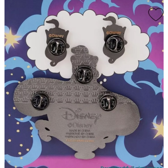 Loungefly Disney Aladdin Genie Mixed Emotions 4pc Enamel Pin Set NWT - Picture 4 of 4